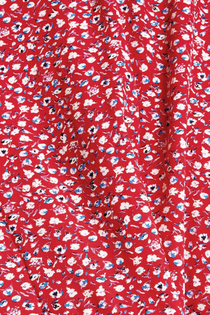 Print-Kleid aus LENZING™ ECOVERO™, RED, detail image number 4