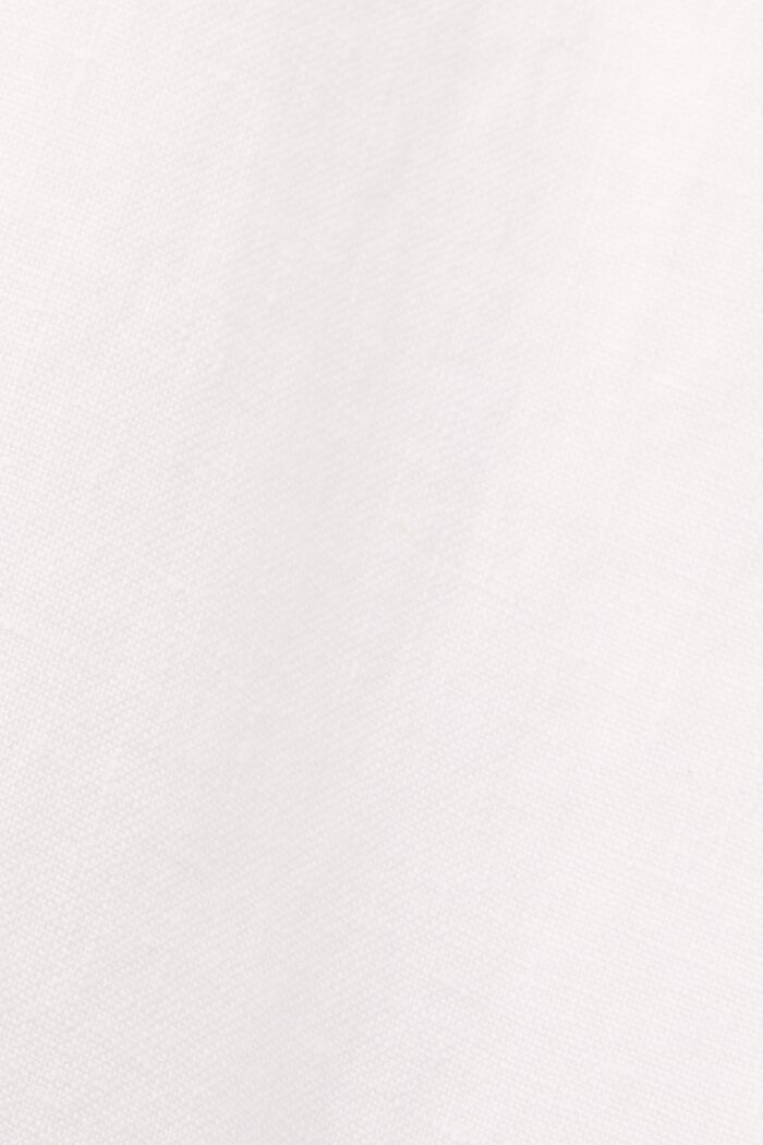 Mini-Hemdblusenkleid, 100 % Leinen, WHITE, detail image number 5