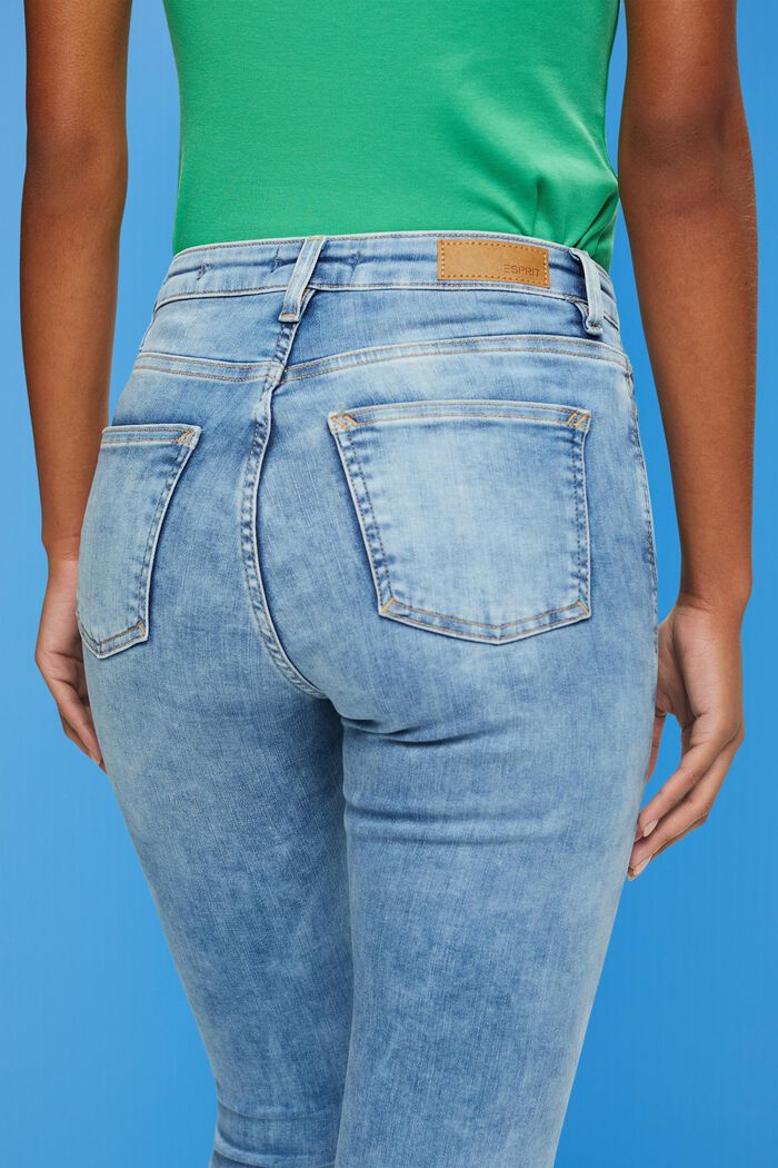Stretch-Jeans mit Skinny-Fit, BLUE LIGHT WASHED, detail image number 4