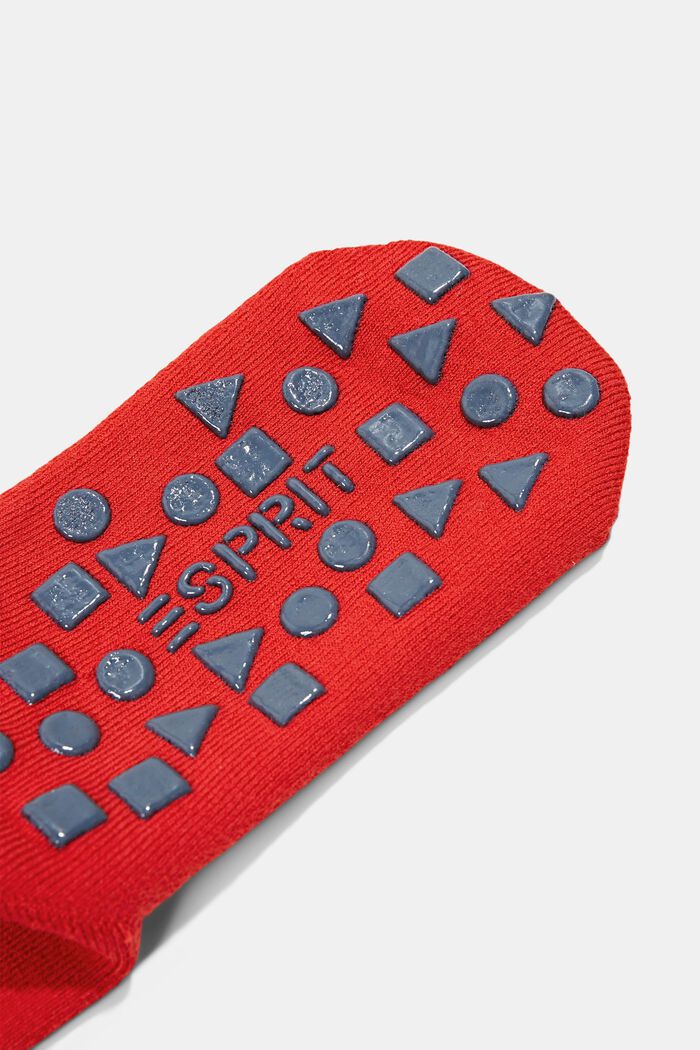 Anti-Rutsch-Socken aus Bio-Baumwoll-Mix, RED PEPPER, detail image number 1