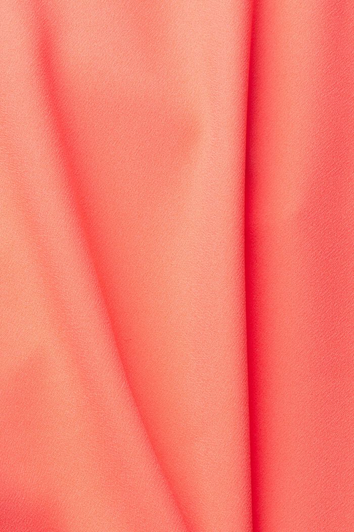 Ärmellose Bluse mit V-Ausschnitt, CORAL ORANGE, detail image number 1
