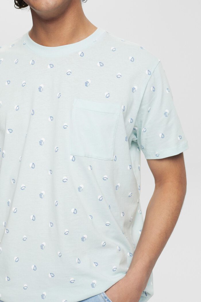 Jersey-T-Shirt mit Print, PASTEL BLUE, detail image number 2