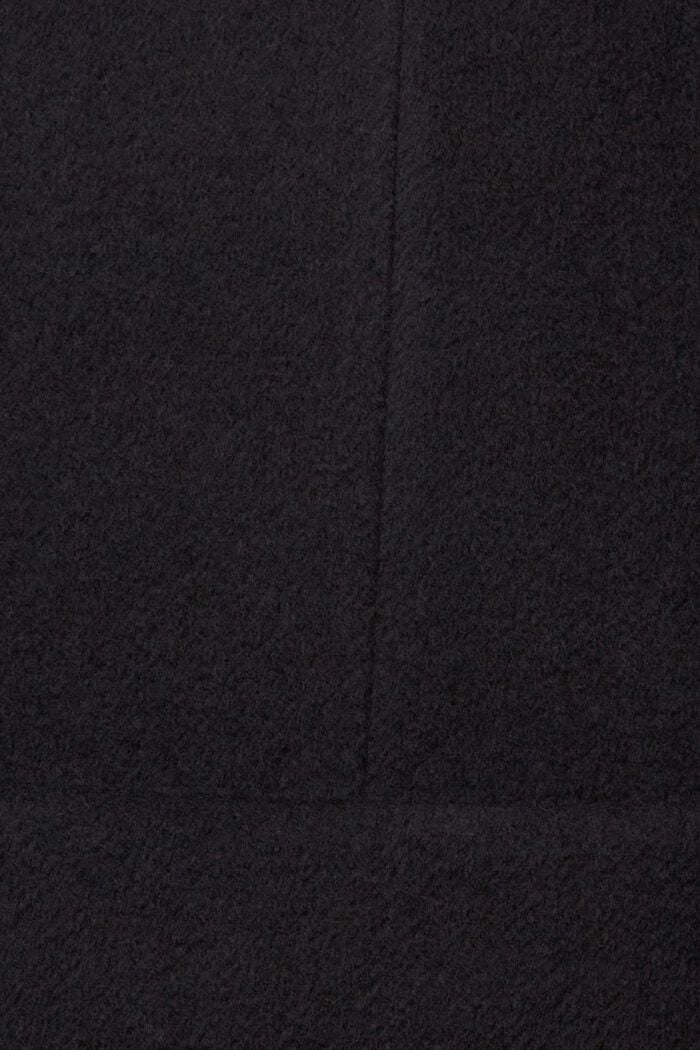 Mantel mit Wolle, BLACK, detail image number 4
