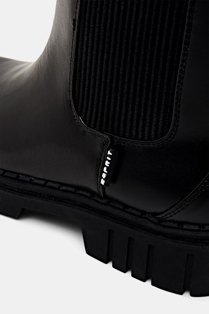 Weite Kunstleder-Boots, BLACK, detail image number 3