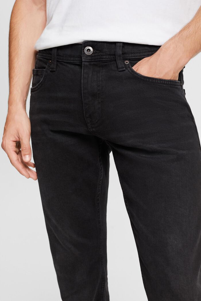 Stretch-Jeans mit Organic Cotton, BLACK DARK WASHED, detail image number 0
