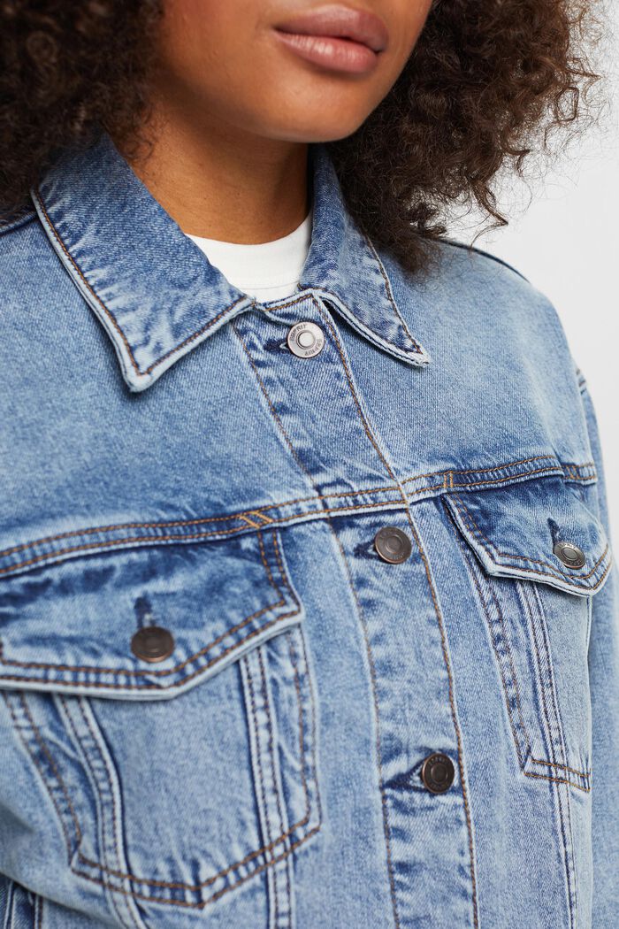 Jeansjacke in Boxy-Silhouette, BLUE LIGHT WASHED, detail image number 2