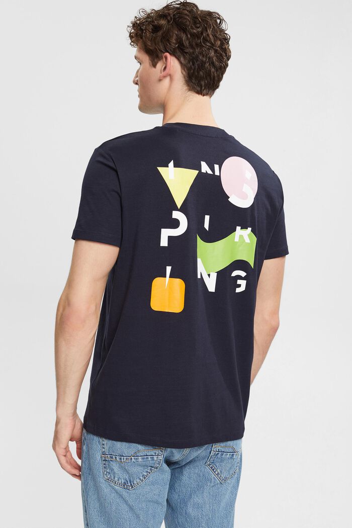 Jersey-T-Shirt mit Print, NAVY, detail image number 3