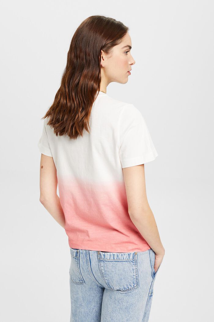 T-Shirt aus Baumwolle mit Farbverlauf, PINK, detail image number 3