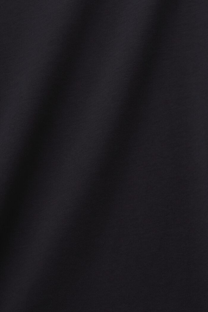Kurzärmliges T-Shirt mit Rundhalsausschnitt, BLACK, detail image number 5