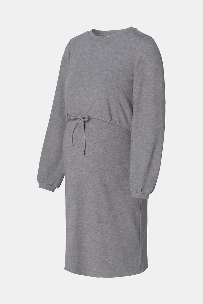 Langärmliges Jerseykleid mit Stillfunktion, MEDIUM GREY, detail image number 6