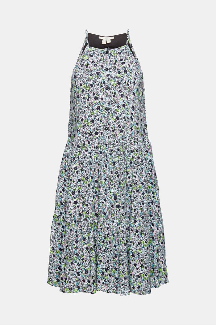 Kleid mit floralem Muster, LENZING™ ECOVERO™, AQUA GREEN, detail image number 5