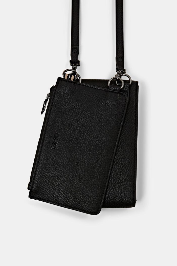 Crossbody Bag mit Geldbörse und Handytasche, BLACK, detail image number 1