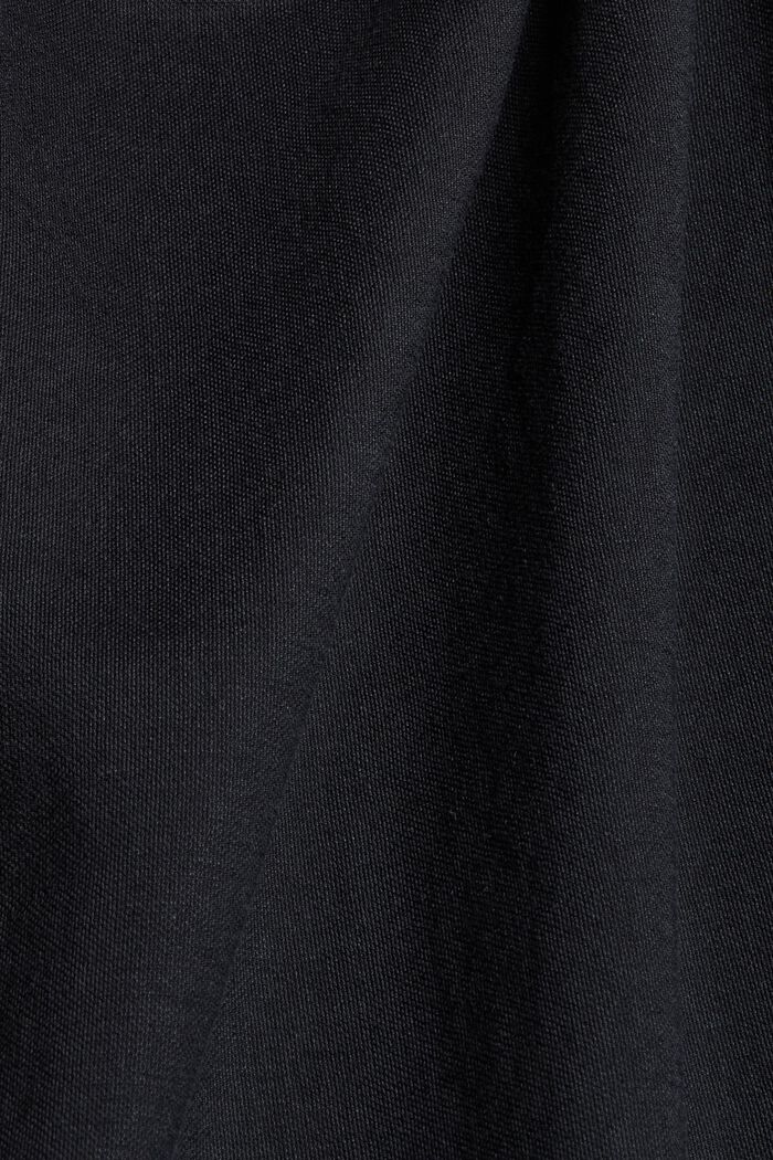 Jersey-Top mit Rüschen, LENZING™ ECOVERO™, BLACK, detail image number 4