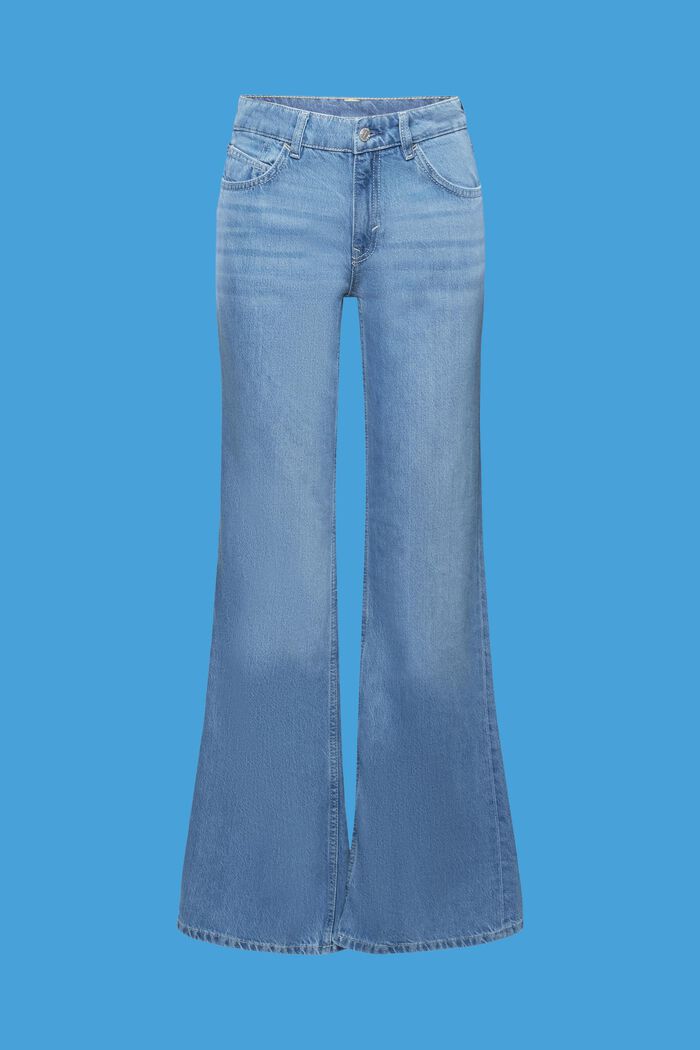 Ausgestellte Retro-Jeans mit mittelhohem Bund, BLUE LIGHT WASHED, detail image number 5