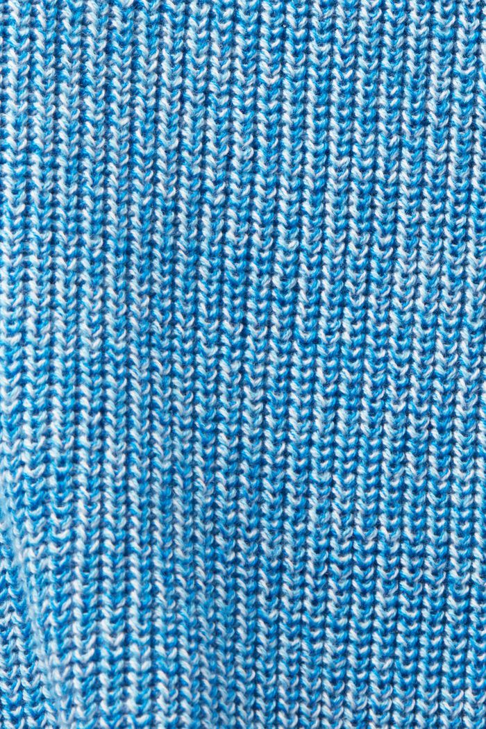 Melierter Strick-Cardigan mit Rollkragen, PASTEL BLUE, detail image number 4