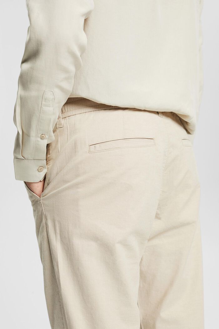 Hose mit elastischem Kordelzugbund, BEIGE, detail image number 5