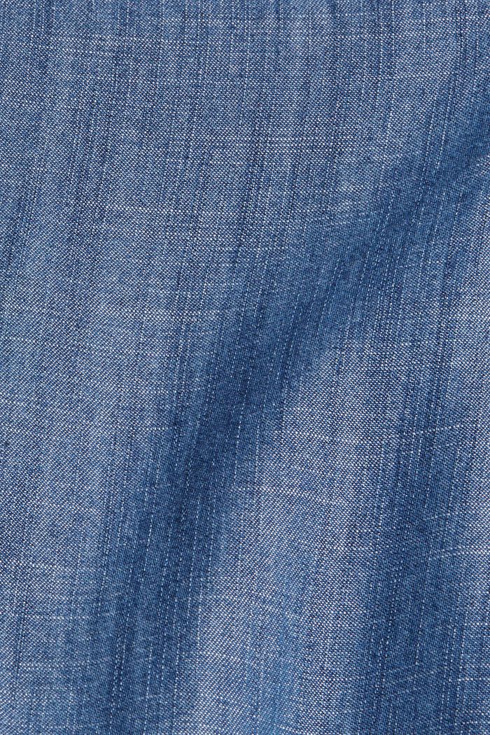 Denim-Bluse aus TENCEL™, BLUE DARK WASHED, detail image number 4