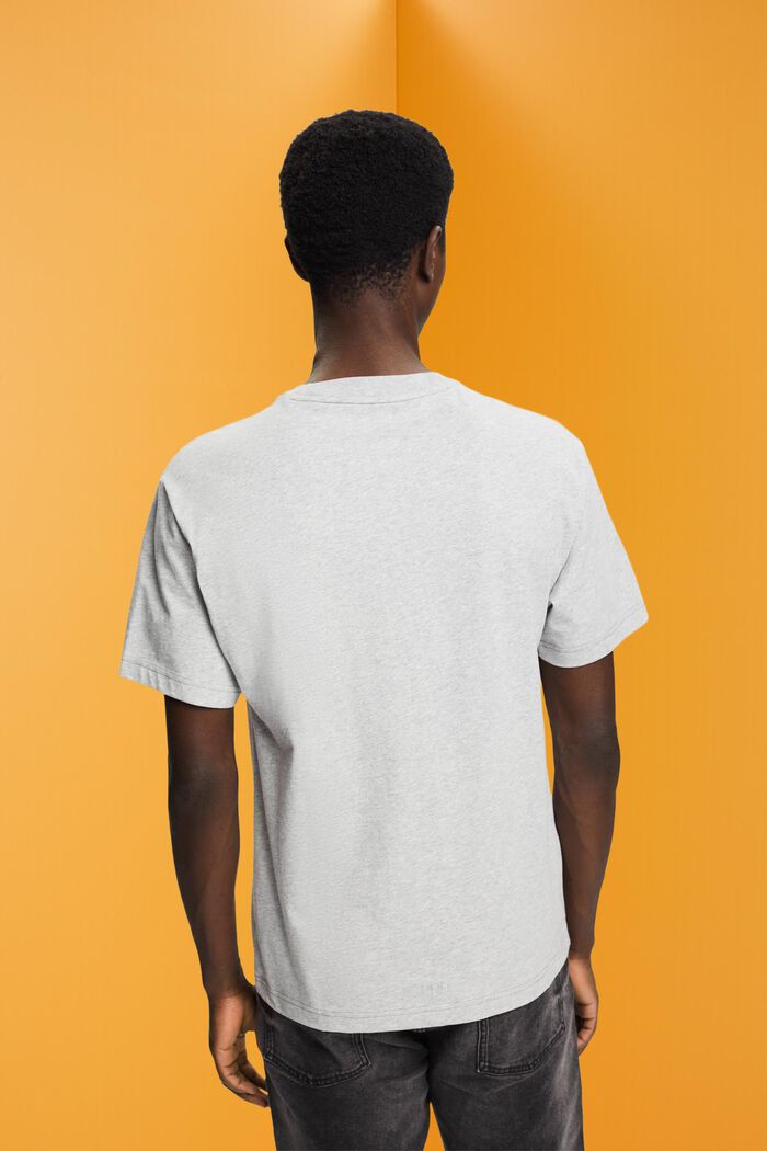 Baumwoll-T-Shirt mit Delfinprint, LIGHT GREY, detail image number 3