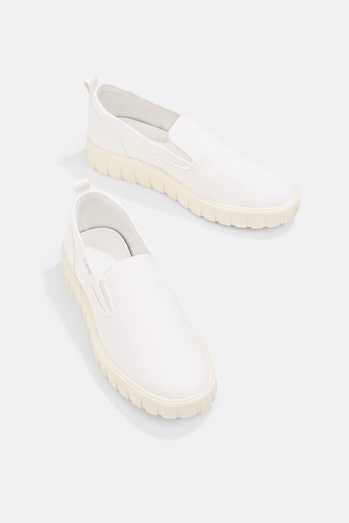Slip-On-Sneaker mit Plateausohle, WHITE, detail image number 6