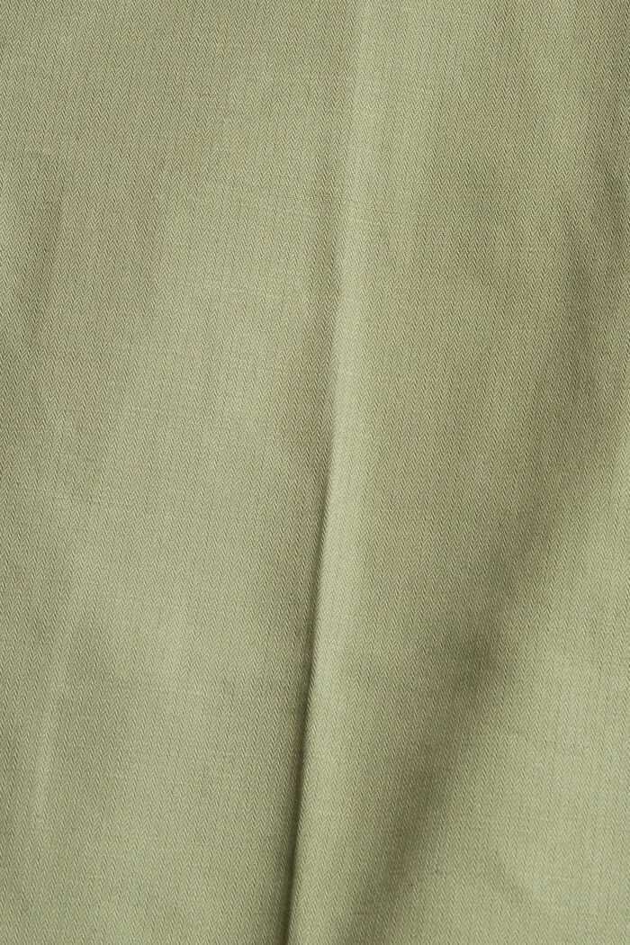Cropped Hose aus Bio-Baumwoll-Mix, LIGHT KHAKI, detail image number 4