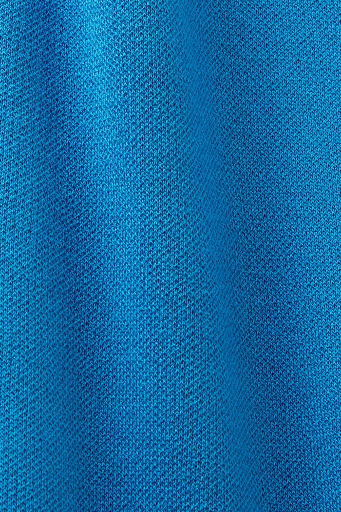 Plissiertes T-Shirt-Kleid in Minilänge, BLUE, detail image number 5