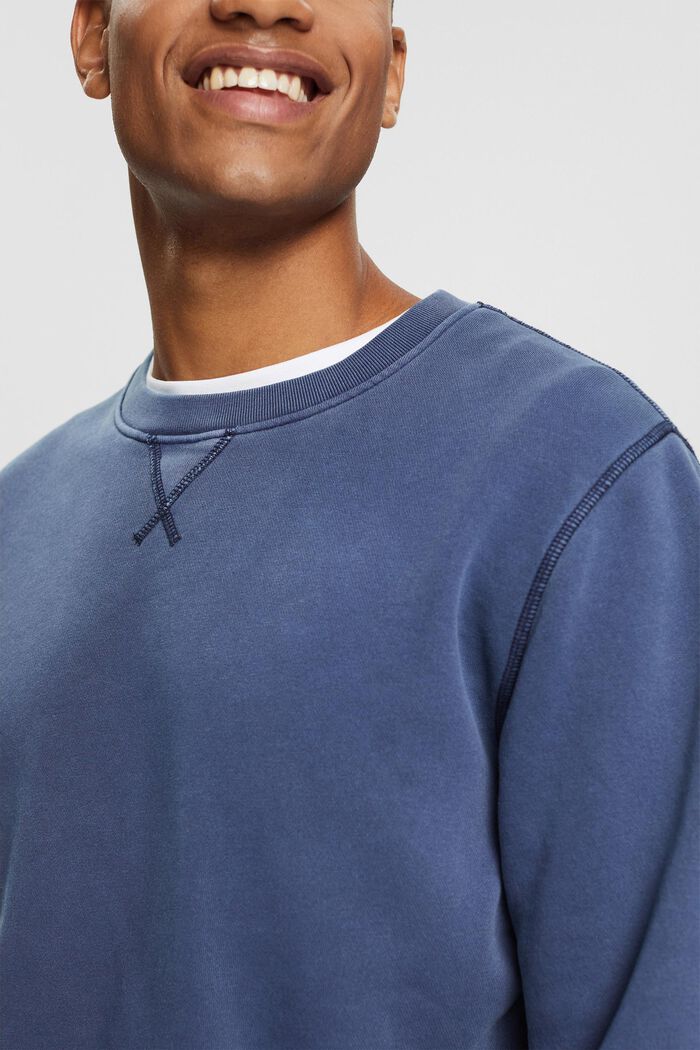 Unifarbenes Sweatshirt im Regular Fit, NAVY, detail image number 0