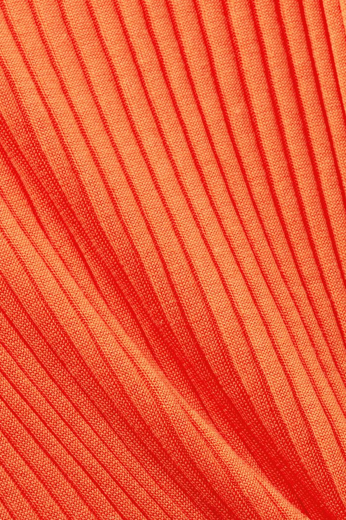 Rippstrickpullover, BRIGHT ORANGE, detail image number 5