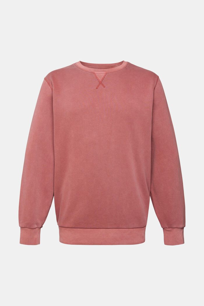 Unifarbenes Sweatshirt im Regular Fit, TERRACOTTA, detail image number 1