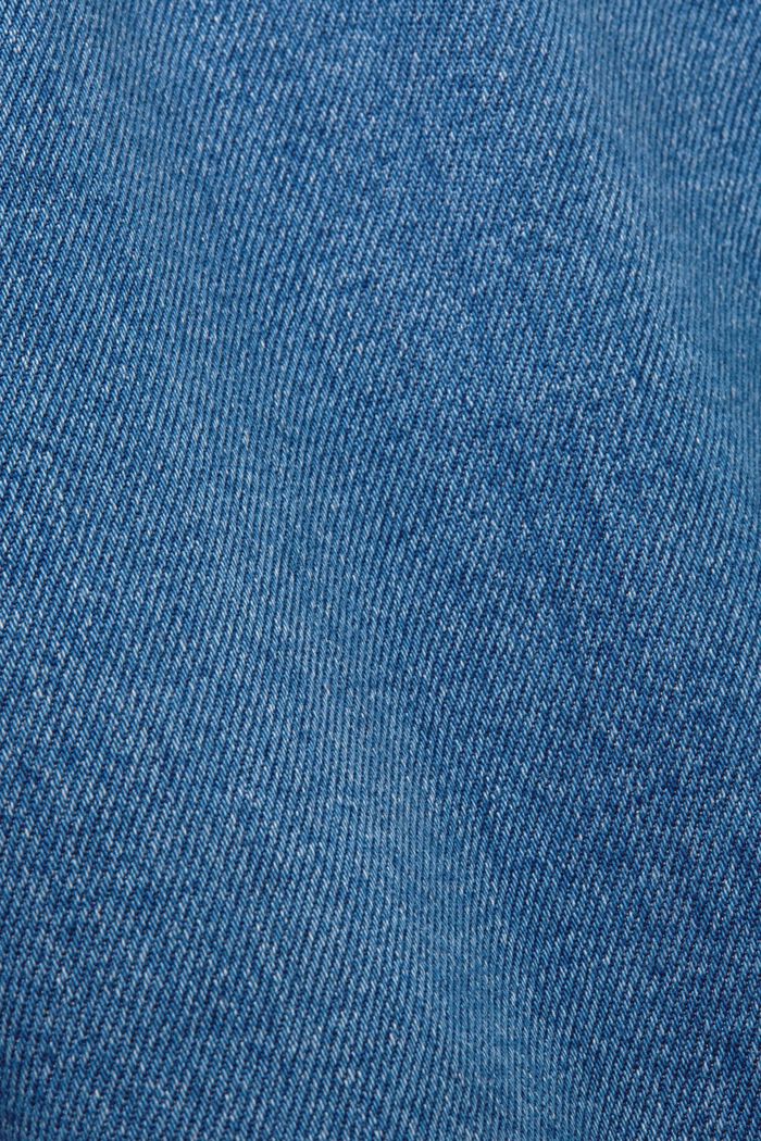 Kurzes Jeanskleid mit Bindegürtel, BLUE LIGHT WASHED, detail image number 5