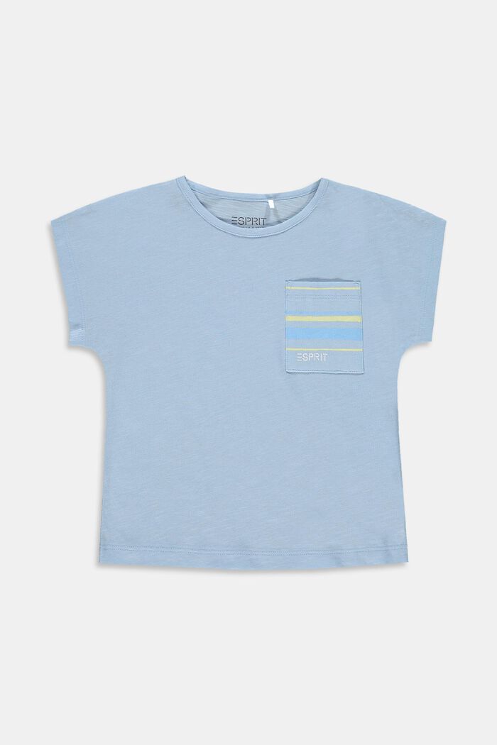 T-Shirt mit Brusttasche, 100% Baumwolle, BLUE LAVENDER, detail image number 0