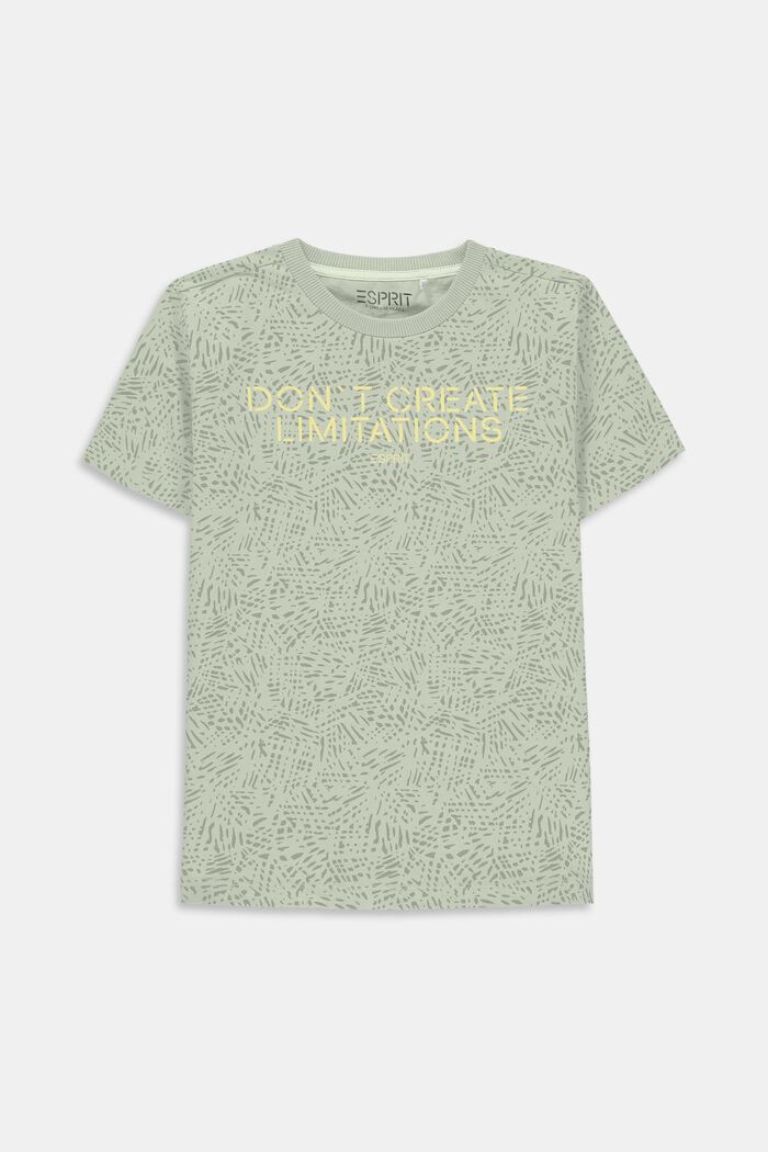 T-Shirt mit Statement-Print, 100% Baumwolle
