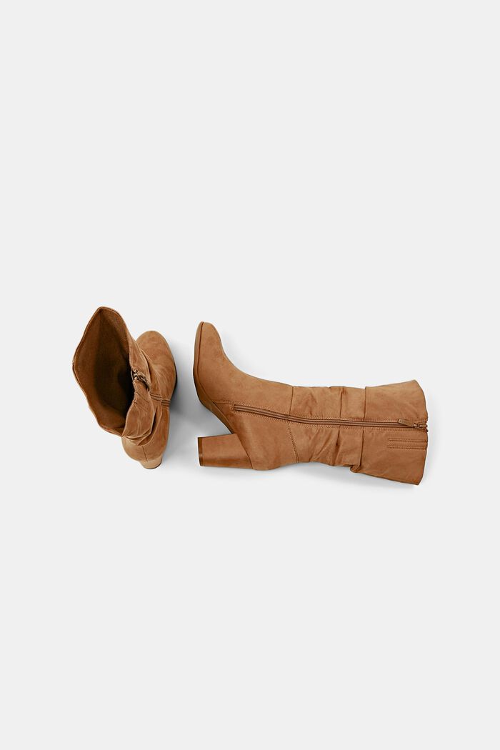 Boots im Sloutch-Design in Wildlederoptik, BEIGE, detail image number 5
