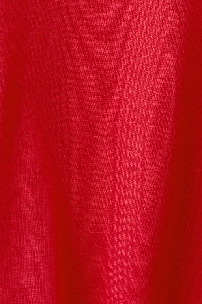 Oberteil mit Rundhalsausschnitt, DARK RED, detail image number 6