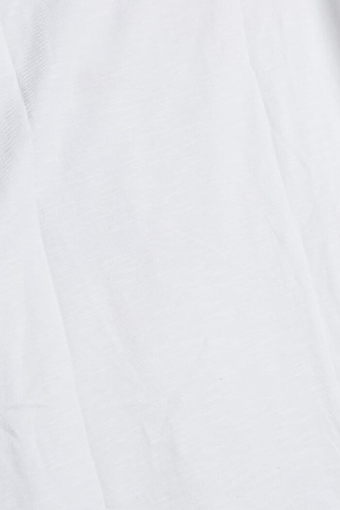 Shirt mit 3/4 Ärmeln und Print, WHITE, detail image number 1