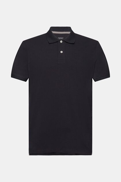 Slim Fit Poloshirt, BLACK, overview