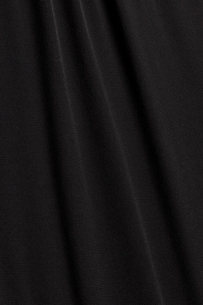Volantkleid mit LENZING™ ECOVERO™, BLACK, detail image number 4