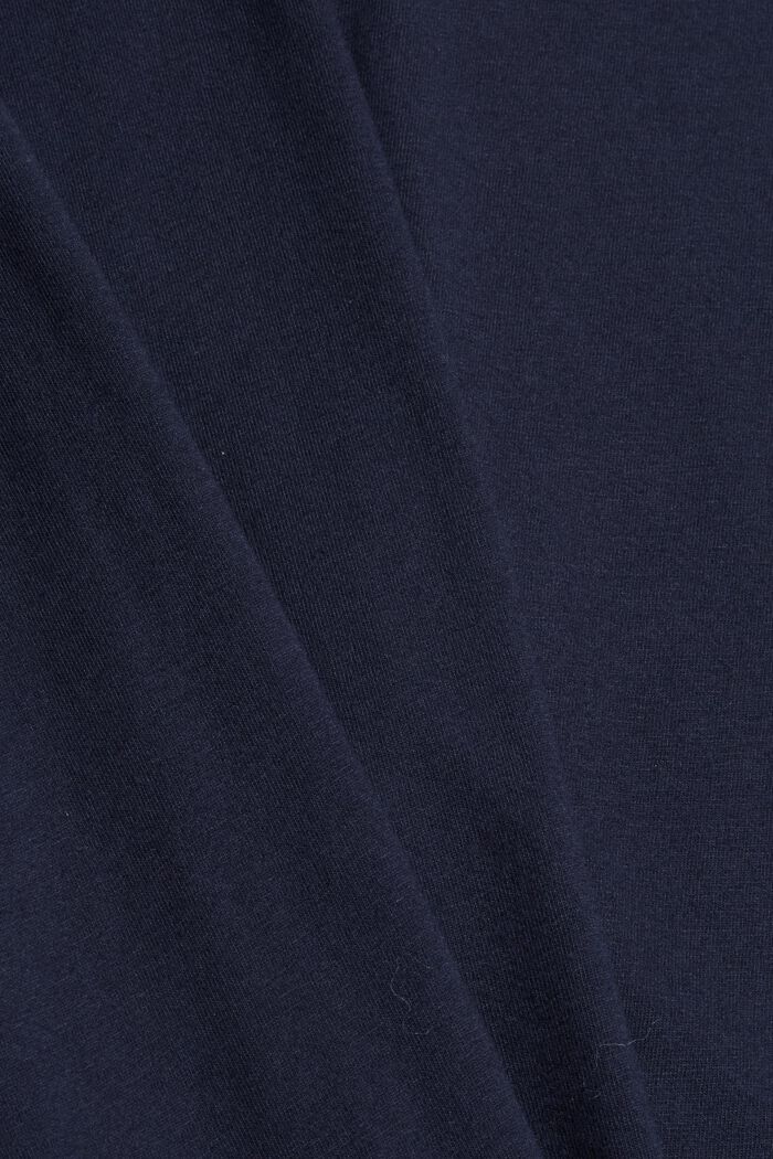 Pyjama-Oberteil aus 100% Bio-Baumwolle, NAVY, detail image number 4