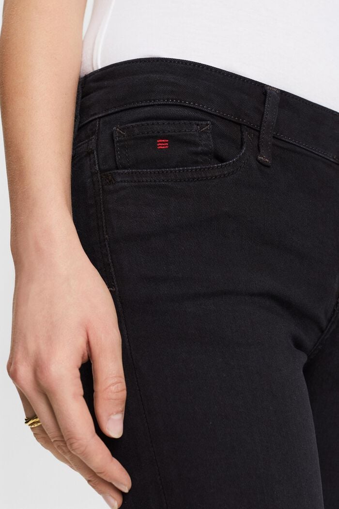 Premium-Skinny Jeans mit mittlerer Bundhöhe, BLACK DARK WASHED, detail image number 1