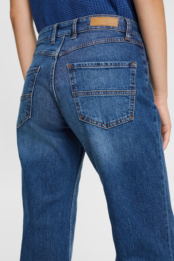 Stretch-Jeans mit aufgesetzten Taschen, BLUE MEDIUM WASHED, detail image number 4