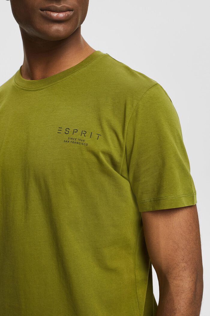 Jersey-T-Shirt mit Logo-Print, LEAF GREEN, detail image number 0