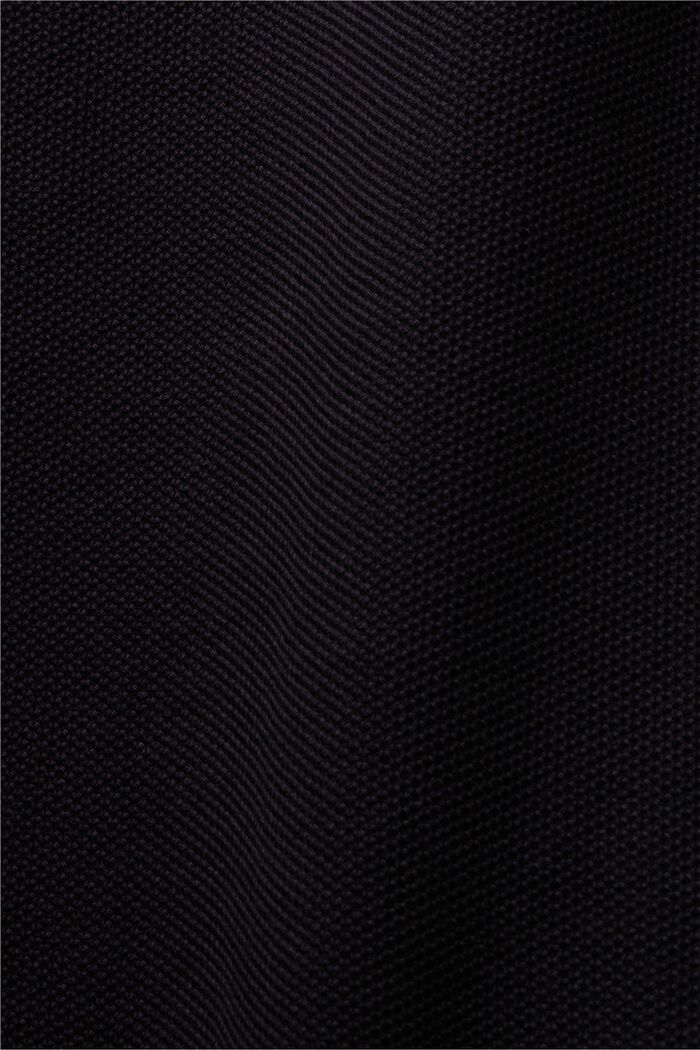 Piqué-Poloshirt mit Glitzer, 100 % Baumwolle, BLACK, detail image number 4