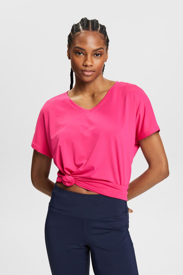 ESPRIT - Active T-Shirt E-DRY mit V-Ausschnitt in unserem Online Shop