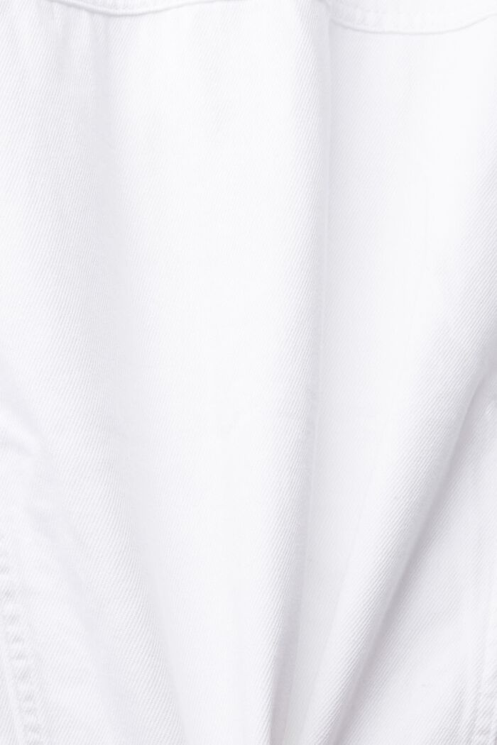 Weiße Jeansjacke, WHITE, detail image number 4