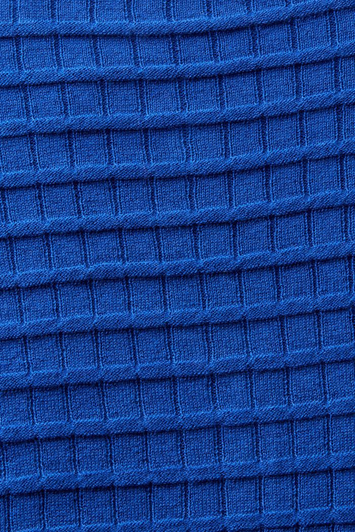 Strukturierter Strickpullover, BRIGHT BLUE, detail image number 5