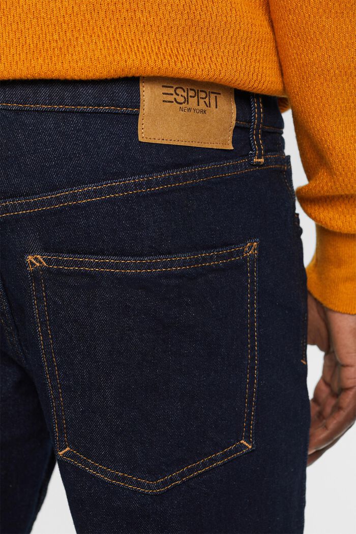 Recycelt: Jeans mit gerader Passform, BLUE RINSE, detail image number 4