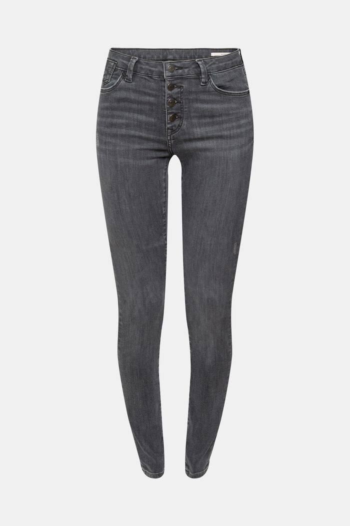 Jeans mit Stretchkomfort, GREY MEDIUM WASHED, detail image number 7