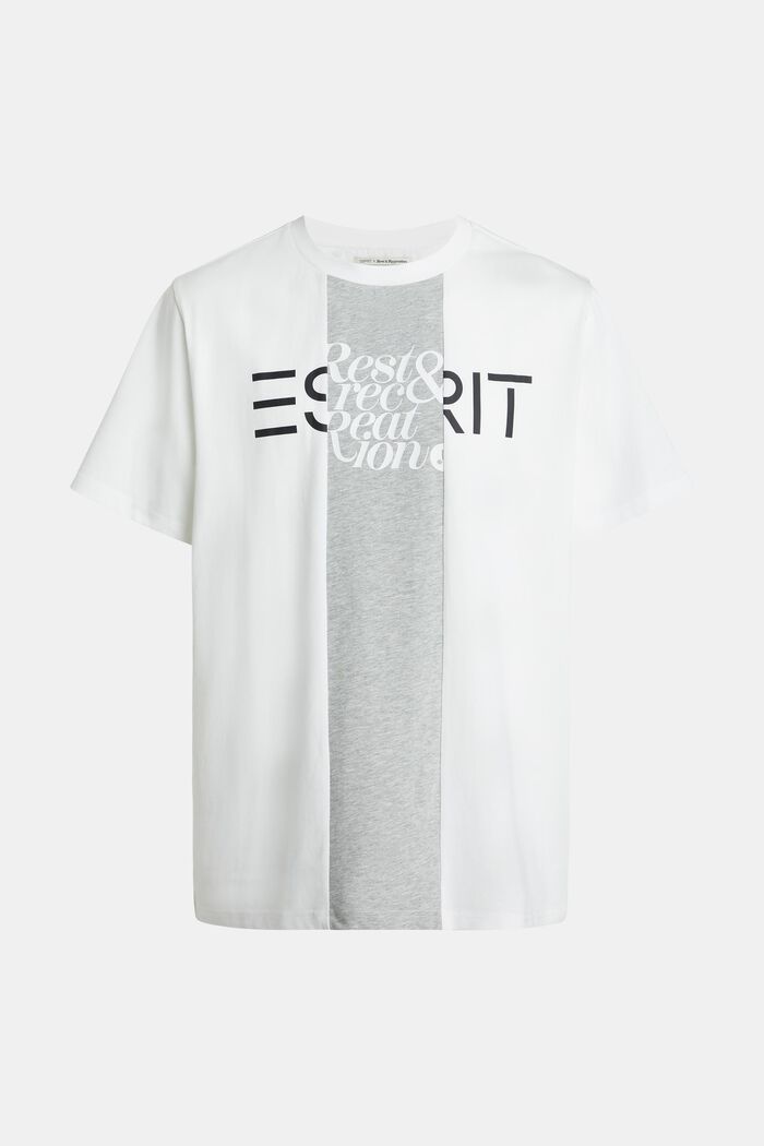 T-Shirt im Flicken-Look, WHITE, detail image number 4