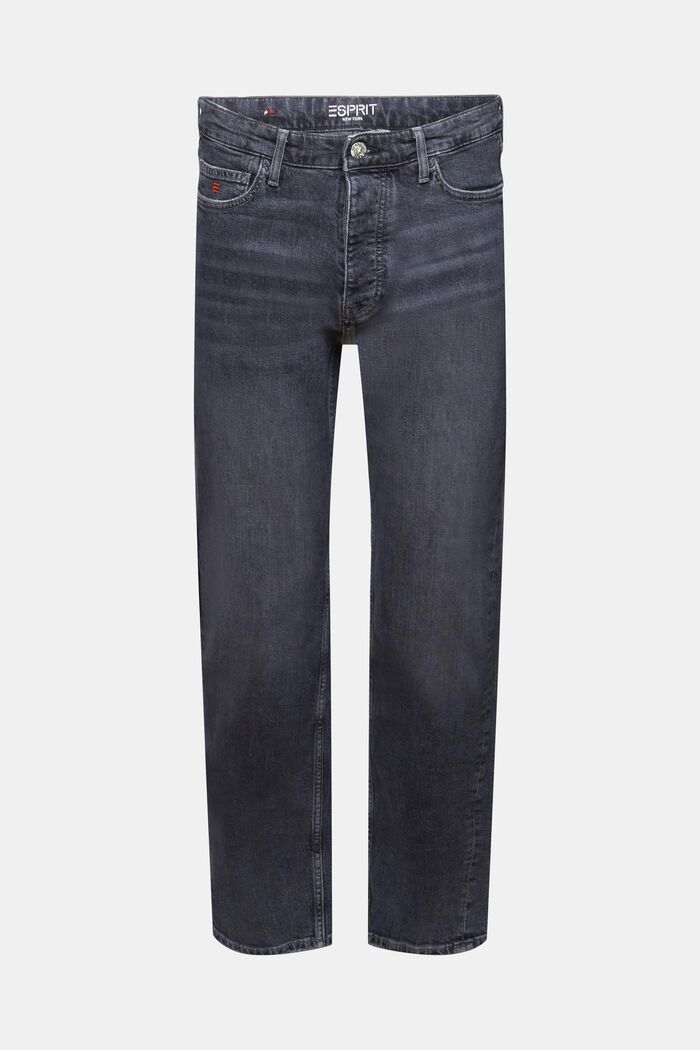 Lockere Retro-Jeans mit mittlerer Bundhöhe, BLACK MEDIUM WASHED, detail image number 7