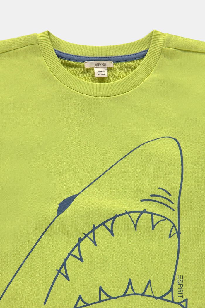 Sweatshirt mit Hai-Print, CITRUS GREEN, detail image number 2