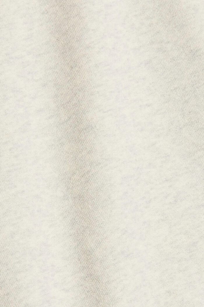 Sweatshirt mit Stehkragen und Knöpfen, OFF WHITE, detail image number 4